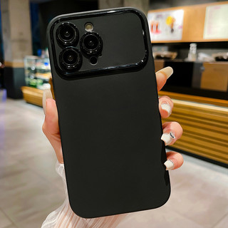 Thiết kế mới lạ Ốp điện thoại cửa sổ lớn nhìn rõ logo không cấn màng cho iPhone 17 16