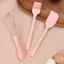 Luckyew 3 Cái / bộ Silicone Nướng Bộ Bánh Kem Thìa Cạp Nhà Bếp Hộ Gia Đình Đánh Trứng Thịt Nướng Dầu Bàn Chải Tiện Ích Đồ Dùng Nhà Bếp TQ