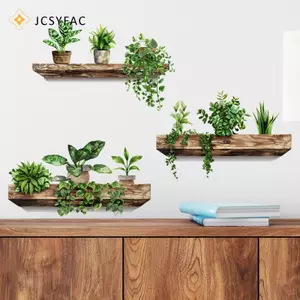 JCSYFAC Sáng Tạo Tường Stiers Chậu Cây Đề Can Tự Dính Có Thể Tháo Rời Tường Bức Tranh Tường DIY Treo Tường Nghệ Thuật Trang Trí Nhà Cửa Phụ Kiện Mới