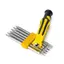 JCSYFAC 7 Chiếc Tua Vít Từ Tính Hình Đặc Biệt An Ninh Tamper Chống Khoan Mũi Lầu Năm Góc Torx Tua Vít Bit Đầu Phẳng Dụng Cụ Cầm Tay Mới