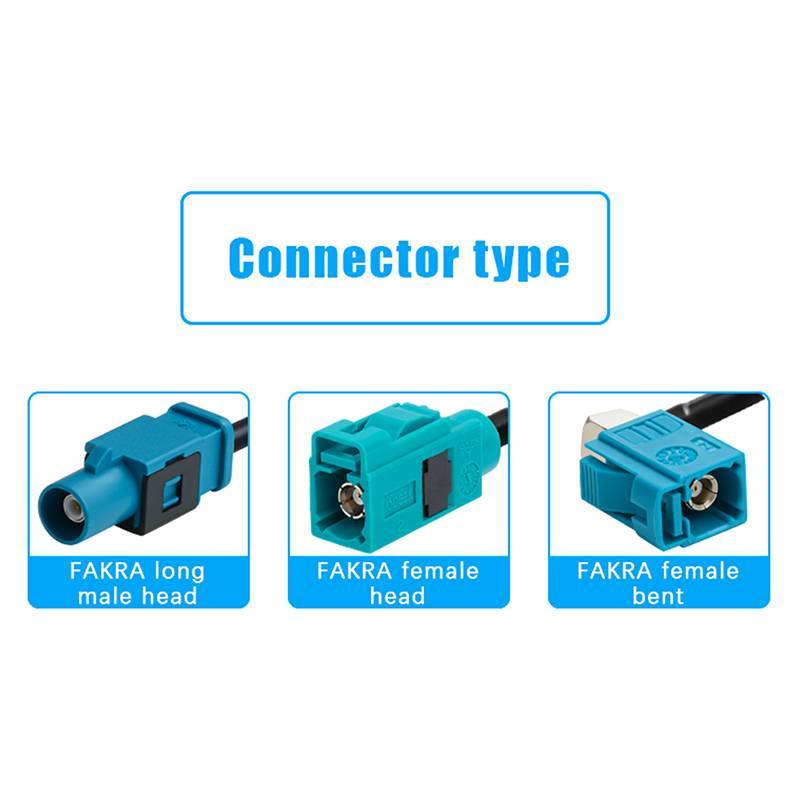 JCSYFAC Fakra Z Nam Đến Fakra Z Nữ 90 Độ Ja Điều Hướng Xe GPS Ăng Ten Adapter Cáp Nối Dài RG174 RF Đồng Trục Pigtail Mới