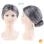 Bà Già Bà Bà Nội Màu Xám Tóc Giả Bun Tóc Lớn Mẹ Lạ Mắt Trang Phục Mới