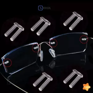 100 Chiếc Kính Không Vành Chiều Dài 7mm / 2.2mm Cắm Cao Su Đôi Lo Bule Cho Phụ Kiện Thiết Bị Kính Kính Theo toa Phụ Kiện Mới