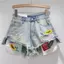 Summer Hot Girl High Street Hot Girl Raw Edge Slimer Look All-Match Quần short Denim rách độc đáo dành cho nữ