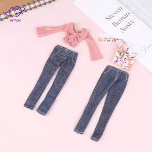 HFTOY Thời Trang Thu Đông Mini Quần Áo Tươi Cho 1 / 6 Búp Bê Trang Phục Hàng Ngày Váy Dự Tiệc Dễ Thương Quần Áo Cho Phụ Kiện Búp Bê Quà Tặng Trẻ Em ~