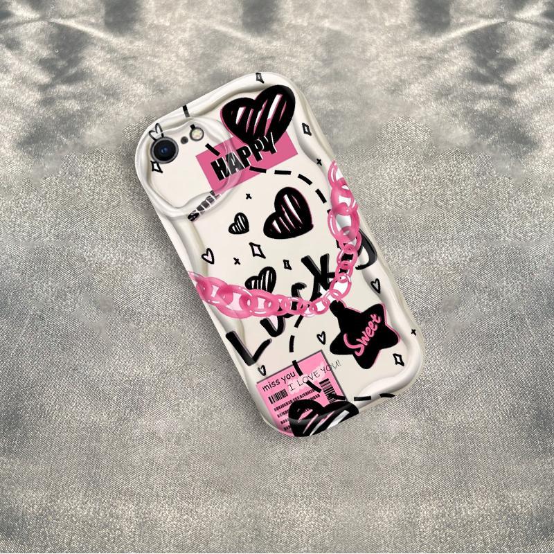Thích Hợp Cho iPhone 6 6S 6 Plus 6S Plus 7 8 Plus SE 2020 3D TPU Mềm Ngôi Sao Tình Yêu Ins Phong Cách Nữ Chống Sốc Trường Hợp Điện Thoại