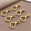 PNPIA- 3 / 5 Chiếc Of18K Mạ Đồng Chính Hãng Vàng Thi Bạc Trắng Lá Vàng Kết Nối Bule, Phụ Kiện Làm Đồ Trang Sức DIY
