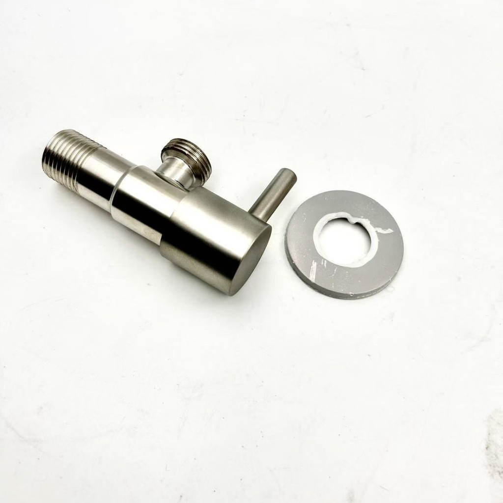 Van tam giác bằng thép không gỉ DN15 Van chặn nước hình bát giác Máy nước nóng nóng lạnh 4 điểm Van góc chịu áp suất cao26051810