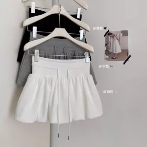 Thời trang mùa hè Váy ngắn lông tơ co giãn phù hợp thời trang