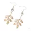 Ở lại Shimmering Pha Lê Baroque Kim Loại Treo Lá Bông Tai Thiết Kế Nhẹ Dạ Hội Trang Sức Cho Nàng