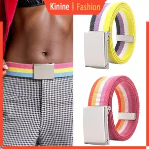 Thắt lưng Nylon dệt thắt lưng đầy màu sắc KIN có khóa tiện lợi cho thể thao ngoài trời và thời trang thiết thực