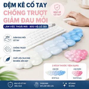 đệm cổ tay silicon chất lượng cao hình đám mây chống trượt giảm đau cho game thủ nhân viên văn phòng
