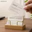 Hộp đựng danh thiếp Hộp đựng danh thiếp Đế trưng bày bàn văn phòng Phụ kiện quầy ghi nhớ Kệ để bàn Nhà Hộp đựng thẻ bằng gỗ [VN]