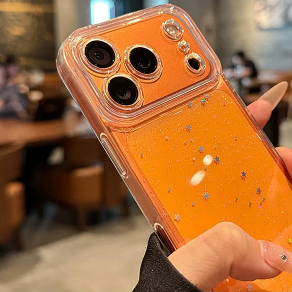 Ốp Điện Thoại Nhựa Ngôi Sao Nhiều Màu Sắc Cho iPhone 17 Pro Max 17 Air 16 Plus 15 14 13 12 11 Vỏ Bảo Vệ Chống Sốc