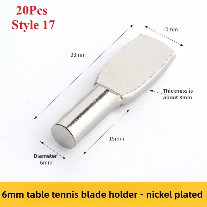 20 Chiếc Bảng Lớp Di Động Hỗ Trợ Thép Cán Lạnh Mạ Niken Tủ Quần Áo Tủ Quần Áo Vách Ngăn Giá Đỡ Đồ Nội Thất Phần Cứng