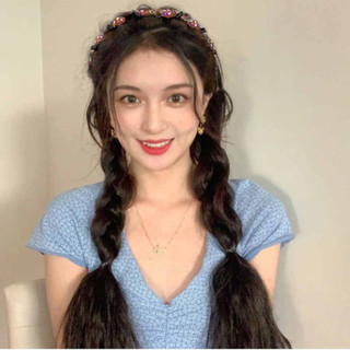 Băng đô nữ nhiều màu với kim cương giả, sáng bóng giúp giảm tiếng ồn và giữ tóc gọn gàng
