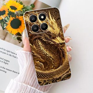 Ốp Lưng Mát Cho Honor X7d 2025 Vỏ LGN-NX1 Vỏ Mèo Rồng In Hình Silicon Mềm Ốp Điện Thoại Cho Honor Play 10T LOG-AN10 Vỏ