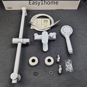 【KOHLER】Vòi sen, vòi sen trộn, van trộn màu trắng, van trộn đồng toàn bộ, vòi nước nóng lạnh, công tắc trộn phòng tắm, b