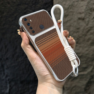 Ốp Lưng Cho Realme 5 c3 5i 6i 5 c3i 5s Vỏ Điện Thoại Vỏ Mềm Silicon Chống Sốc Thiết Kế Mới Thẩm Mỹ Có Dây Buộc Cho Bé Gái Dễ Thương Màu Nâu TBZSGZ1