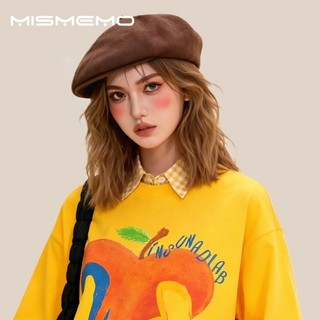 MISMEMO Mùa Xuân Phong Cách Mới Beret Retro Phù Hợp Với Khuôn Mặt Nhỏ Văn Học Phong Cách Đảo Ngược Mũ Nam Nữ