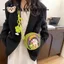 Túi đeo chéo hình minh họa dễ thương Danny Bear Nữ ins Túi vải Graffiti ngộ nghĩnh Túi tròn nhỏ độc đáo phù hợp cho mọi trận đấu 31305