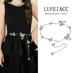 Dây đeo thắt lưng cổ điển bằng kim loại bạc phong cách mới Thắt lưng phong cách dân tộc Bohemian cao cấp
