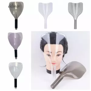 Mặt nạ cắt tóc DELMER, Mặt nạ xịt tóc chuyên nghiệp Che chắn làm tóc, Phụ kiện tạo kiểu Công cụ làm tóc bền bỉ Bảo vệ nhuộm tóc cầm tay Máy làm tóc