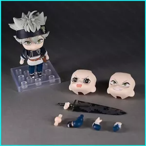 HK1 Black Clover Asta Nhân vật hành động Nendoroid Nhân vật hành động có khuôn mặt hoán đổi cho nhau Trang trí KH1