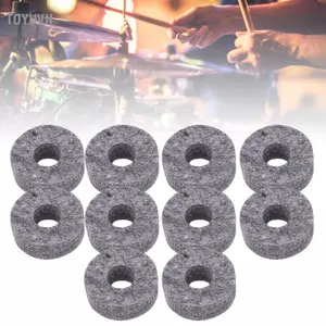 toyuvn Tấm lót nỉ toyuvn Funien Grey Drum Cymbal với Bộ phụ kiện nhạc cụ nhẹ để bảo vệ nhịp lớn hơn và âm thanh rõ ràng Dễ dàng lắp đặt Thiết kế nhỏ gọn