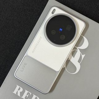 Hoa văn vải lanh khâu màu tương phản Thích hợp cho vỏ điện thoại vivoX300ultra Phong cách mới x300s Lỗ lớn hợp thời trang x300pro