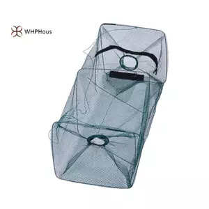 < WHPHous-t > Bẫy Cá Lưới Dụng Cụ Câu Cá Cua Tôm Crayfish Tôm Crawdad Có Thể Gập Lại Đẹp