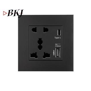 [KJ] Bộ nguồn 2100MA USB Soet Bảng điều khiển quốc tế 13A Giao diện tường loại C của Vương quốc Anh [Mới]