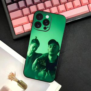 TP-2 Singer N-Natos y Waor Ốp Điện Thoại IPhone 17 16 15 14 13 12 11 Pro Max Plus Mini Đen Mờ Vỏ Mềm Funda
