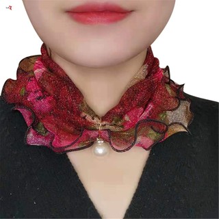 Băng đô ren voan ngọc trai đa chức năng dành cho nữ