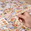 Nhíp nối mi FAVORITEGOODS, Nhíp nối mi in hình gấu hoạt hình bằng thép không gỉ, Nhíp lông mi giả đa năng đầu cong