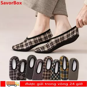 Tất sàn dày SAVORBOX, Tất ngủ trong nhà co giãn, Dép lót sàn giữ nhiệt ấm thời trang mùa đông dành cho nữ