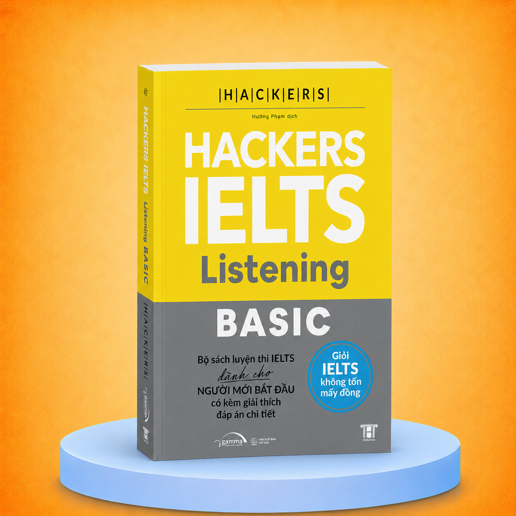 Sách – Hackers IELTS Basic Listening – Tự Học IELTS Từ 3.0-5.5 Kèm Lời Giải Chi Tiết (Gamma Books)