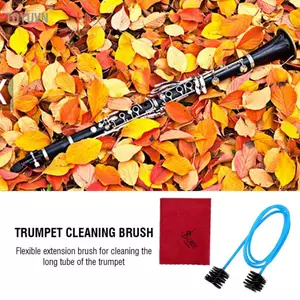 Toyuvn Bộ 4 bàn chải làm sạch kèn Trumpet Bộ phụ kiện bảo trì nhạc cụ