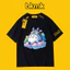 Hàng sẵn có Vintage Series BKMK Màu Bong Bóng Totoro In Hình Dễ Thương Mềm Cao Cấp Cổ Tròn Áo Thun Unisex Bán Chạy