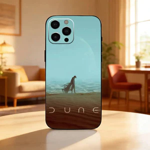 Ốp Điện Thoại Phim TP-2 D-Dune Cho iPhone17,16,15,14,13,12 Plus, Vỏ Đen Silicon Mềm Max