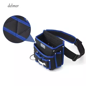 Túi đeo thắt lưng thợ điện DELMER, Túi thắt lưng thợ điện bằng vải Oxford chống thấm nước, Túi đựng dụng cụ chống rơi đa chức năng
