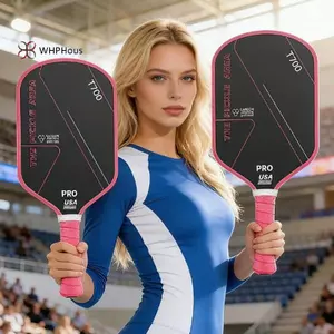 < WHPHous-t > Bộ mái chèo cọc bằng sợi Carbon 1Pc và 2 quả bóng Peakball cho lối chơi đa năng trong nhà hoặc ngoài trời Đẹp