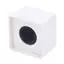 JCSYFAC 1 Micro Vuông Cờ Mic Trạm Cube Phỏng Vấn Vuông Hộp Đựng Phóng Viên Trang Trí Cờ Tin Tức Vuông Phụ Kiện Mới
