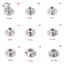 HFTOY 3 / 4 / 5 / 6 / 7 / 8 / 10 / 11 / 12mm khớp nối mặt bích cứng dẫn hướng động cơ khớp nối trục ~