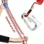 Cáp ly khai 6FT cho xe kéo, Dây cuộn lò xo bằng thép không gỉ hạng nặng Dây buộc an toàn phanh khẩn cấp có chốt