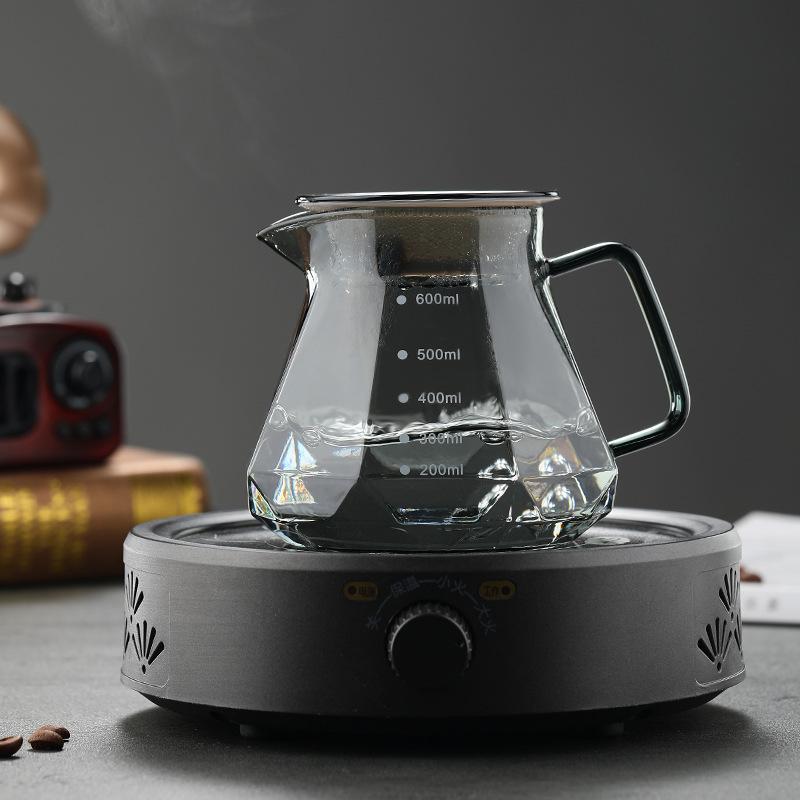 Ấm trà thủy tinh chịu nhiệt độ cao 400ml / 600ml Nồi chia sẻ cà phê