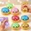 8.5cm Sáng Bóng Lấp Lánh Hạt Chảy Baozi Squishy Đồ Chơi Với Mini Hấp Hộp Mêsia Thị Giác Xúc Giác Kép Giảm Căng Thẳng Bóp Đồ Chơi