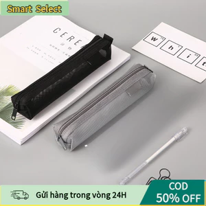 Túi Đựng Bút Trong Suốt Tiện Dụng - Bóp Viết 1 Lớp, Khóa Kéo Chắc Chắn, Dành Cho Học Sinh & Văn Phòng