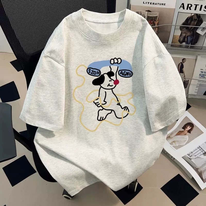 （Giao hàng 24h）Angela Áo Thun 2026 100% Cotton BIG SIZE Phông Tay Ngắn in hình dễ thương dành cho nữ Thiết kế mới