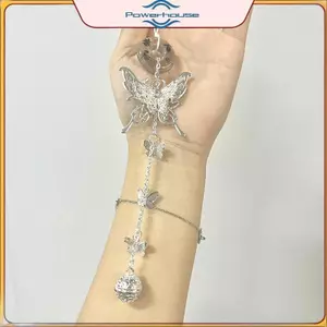 ĐIỆN Phong Cách Trung Hoa Bướm Quyến Rũ Dây Xích Điện Thoại Phước Lành Luky Bule Chuông Mặt Dây Chuyền Ngọt Ngào Mát Móc Khóa Túi Treo Cho Nữ Quà Tặng Cô Gái.